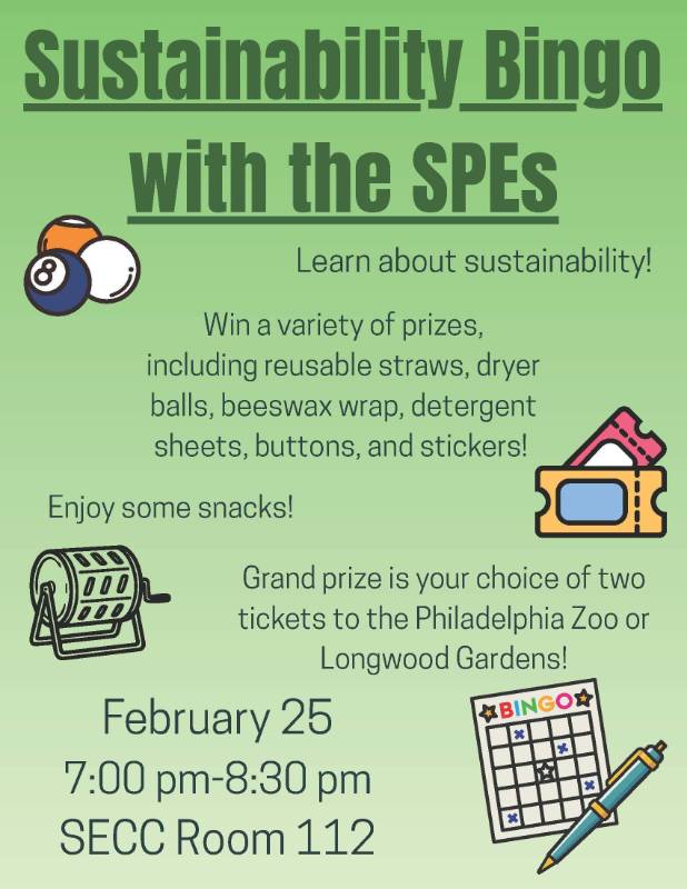 Sustainability Bingo Event