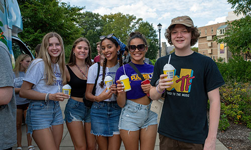 Group of students at wcu event