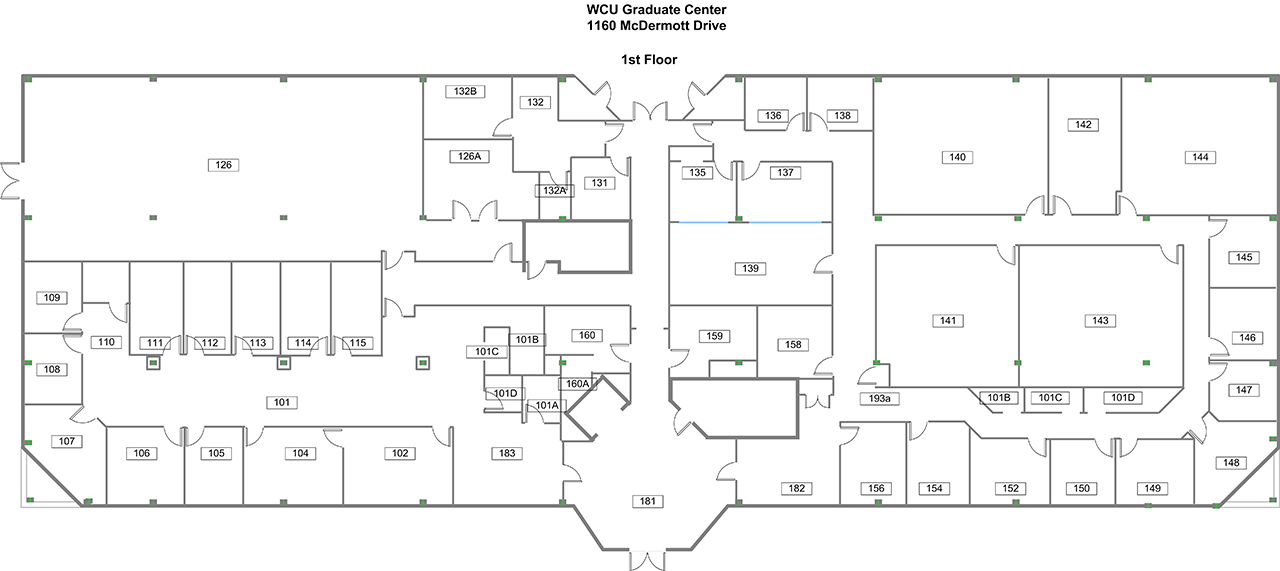 Grad Center First Floor; please contact the GBC for accessible maps