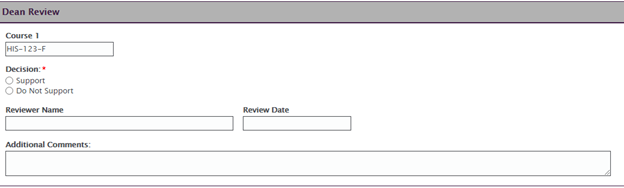 Dean Review of Academic Forgiveness Forms 6