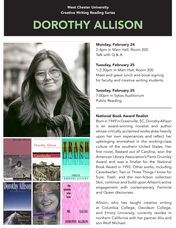 Dorothy Allison Reading February 2020