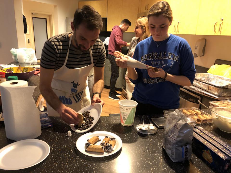 Students making pastry