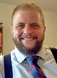 white man looking at camera