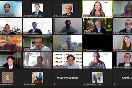 Group of people oin a zoom meeting
