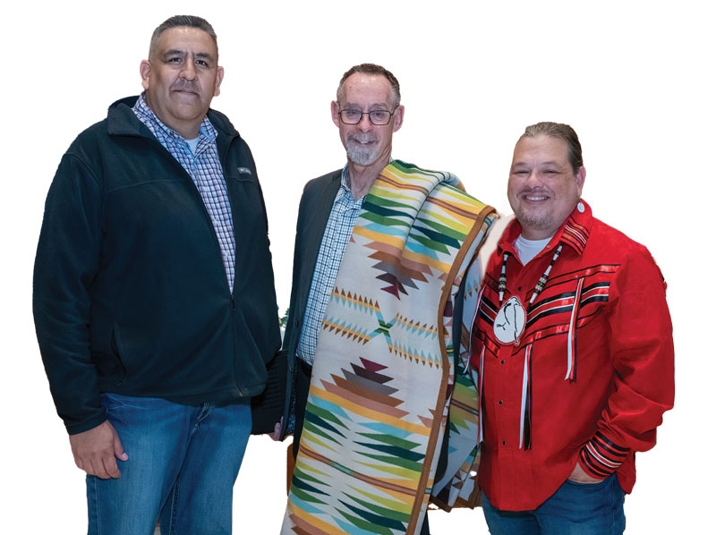 Christopher Fiorentino with Delaware tribe of Indians. See caption for more info.