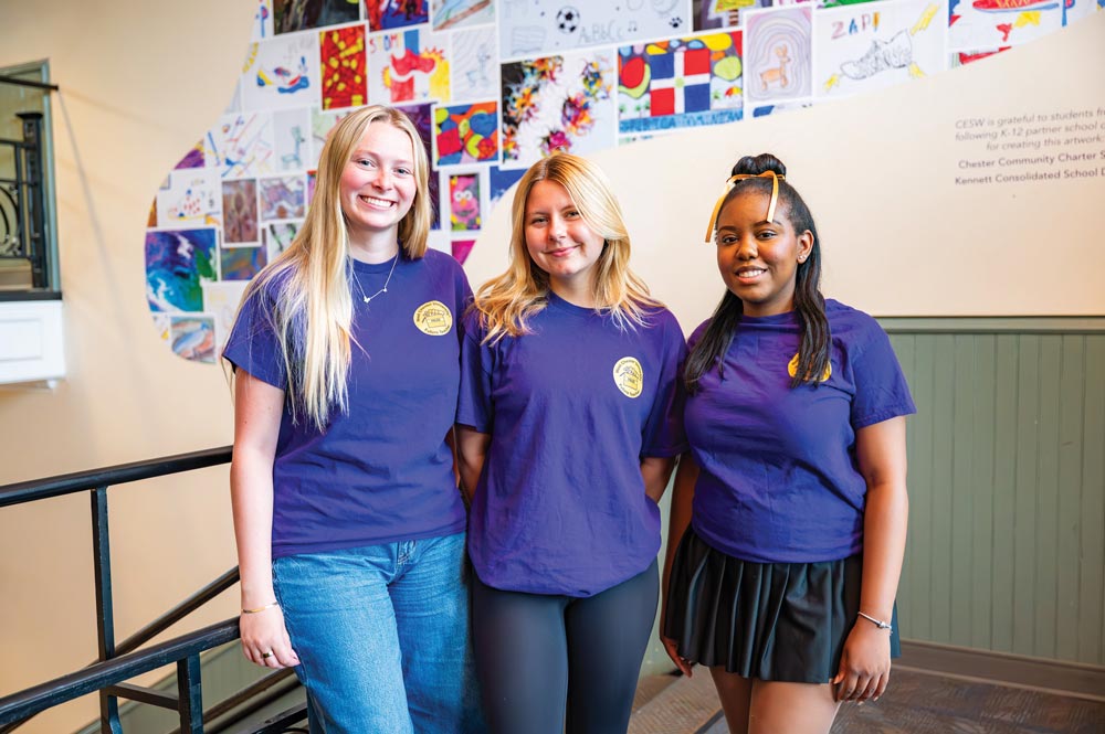 PRIZE Ambassadors (L-R) Faith Bullen, Cecelia Perrotti, and Ariel Hudson.
