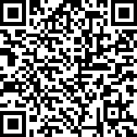 A black and white QR code