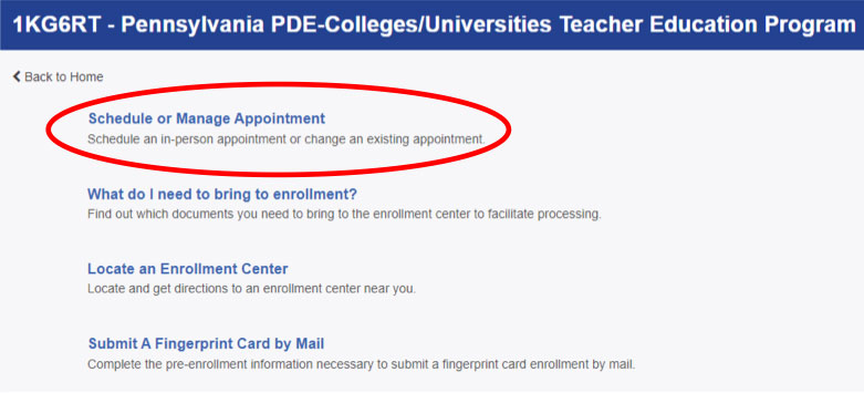 Schedule an appointment