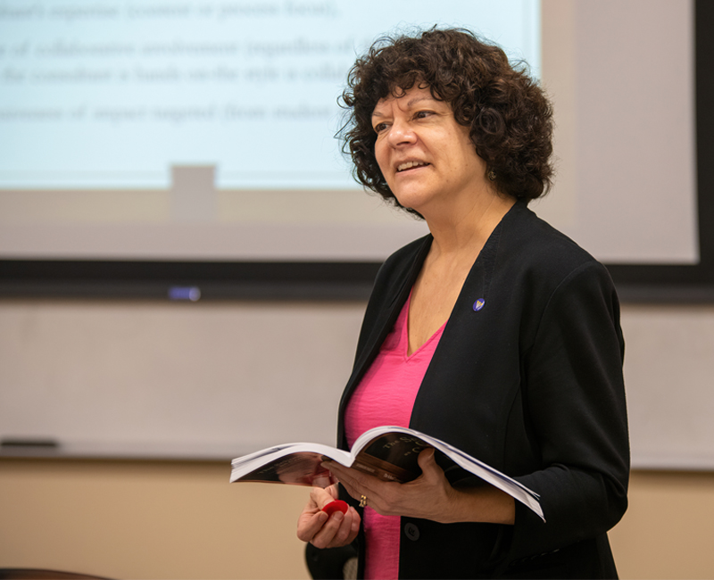 Professor teaching