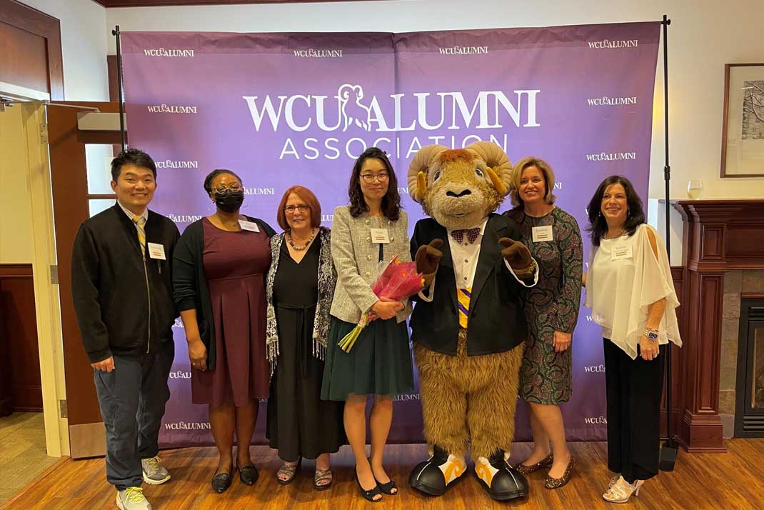 Centennial banquet large photo of WCU students 21