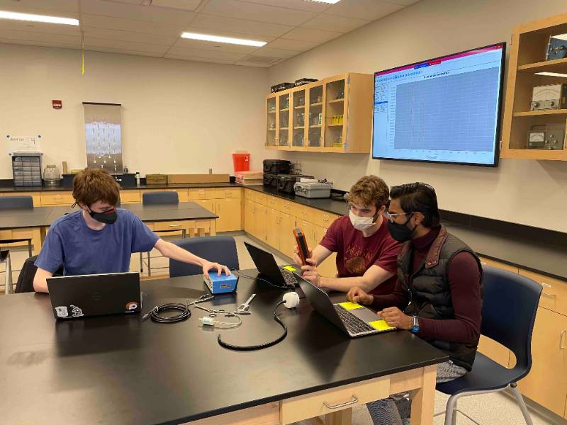 MPH students preparing for field samples SECC-Env. Health Lab