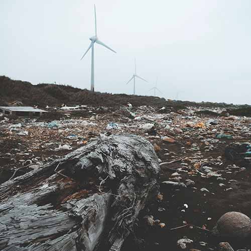WIndmills in disaster area
