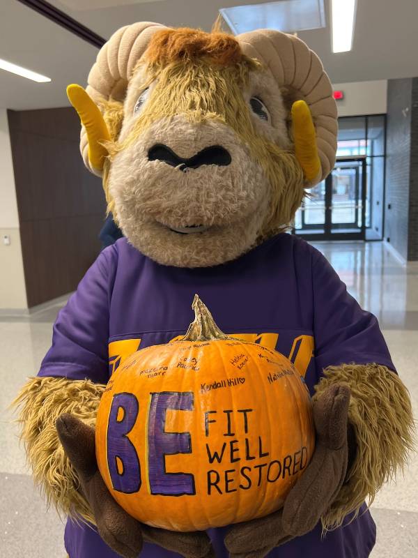 Rammy and CHS Logo pumpkin