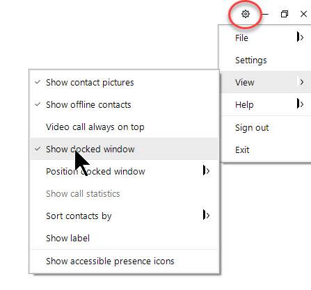 Suppress Jabber Docked Window