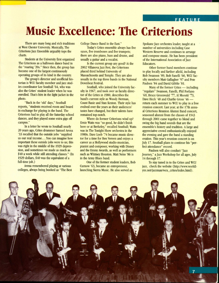 Criterions featured in WCU Magazine story