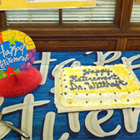 Grad party cake