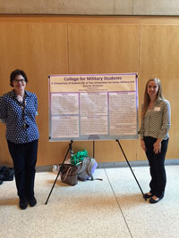Morgan Reimers with her professor