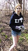 Goose Creek Cleanup Volunteer