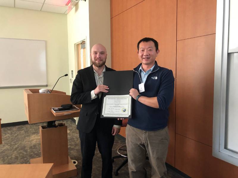 Dr. Chuan Li and Cameron Campbell