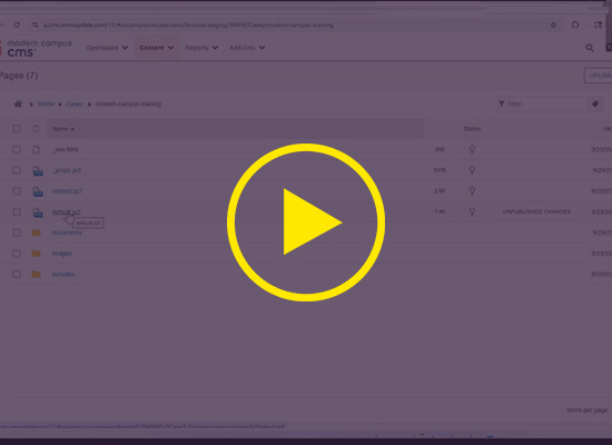 Modern Campus Folder Structure